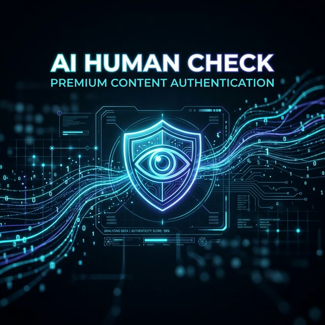 AI Human Check content authentication artwork